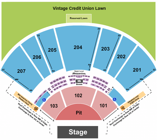 Hollywood Casino Amphitheatre Suicideboys Seating Chart