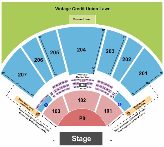 Hollywood Casino Amphitheatre Suicideboys Seating Chart